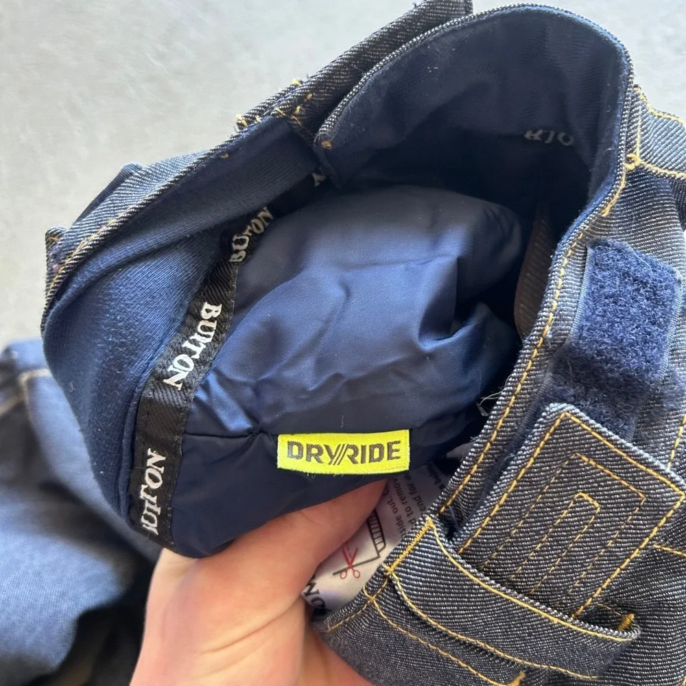Burton DryRide Snowboard Pants Kids Youth XS Navy Blue Snow Ski Skiing